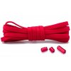 Pár elastických tkaniček bez zavazování, šířka 5 mm, délka 100 cm, červená (2)