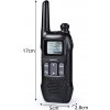 2ks Radioddity PR T1 vysílačka s LCD displejem, 16 kanálů, dosah 4 km, nabíjecí, PMR446 (2)