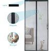APALUS® Magnetická síť proti hmyzu na dveře, 100×210 cm, černá (3)