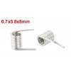 17ks Pozinkovaná přímá torzní pružina 0,7 x 5,8 x 8mm (2)