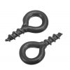 200ks mini oček se závitem 4x8x1 mm, pro výrobu šperků, černé (1)