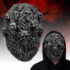 Steampunk hororová dekorace masky s lebkami z přírodního latexu (1)