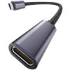 Maxonar USB C prodlužovací kabel 30 cm, USB3.2, 20Gbit, 140W 5A, šedý (1)