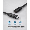 Maxonar USB C prodlužovací kabel 100 cm, USB3.2, 20Gbit, 140W 5A, černá (5)