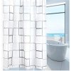 Sprchový závěs, závěs ke koupelnové vaně, 120 × 200 cm, 10x kroužky na tyč (8)