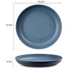 Greentainer 4ks nerozbitné PP talíře 22,3 cm, nejen do karavanu, barevné (2)