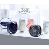 Mini USB stolní ventilátor, 3 rychlosti, 360°, šedý (2)