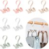 AHANDMAKER 8ks multifunkční otočný držák na šatní tyč, 4 barvy (3)