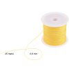 Kumihimo Nylonová pletená šňůra 0,6 mm, 45 m, světle žlutá (2)