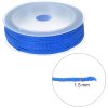 Kumihimo Nylonová šňůrka na korálky 1,5 mm, 20 m, azurová modrá (2)
