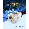 Enmane 4ks Cat6A Keystone Jack RJ45, beznástrojový, stíněný s nastavitelným západkovým zámkem (4)