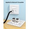 Enmane 4ks Cat6A Keystone Jack RJ45, beznástrojový, stíněný s nastavitelným západkovým zámkem (10)