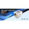 Enmane 4ks Cat7 Keystone Jack RJ45, beznástrojový, stíněný s nastavitelným západkovým zámkem (10)