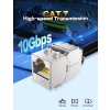 Enmane 4ks Cat7 Keystone Jack RJ45, beznástrojový, stíněný s nastavitelným západkovým zámkem (2)