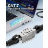 Enmane 4ks Cat7 Keystone spojka RJ45, stíněné prodloužení kabelu, samice samice (4)