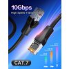 Enmane Cat7 ethernetový s pozlaceným konektorem 0,5m, SFTP, LSZH, RJ45, 10 Gbits 600 MHz (2)