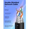 Enmane Cat7 ethernetový s pozlaceným konektorem 0,5m, SFTP, LSZH, RJ45, 10 Gbits 600 MHz (3)