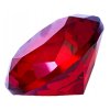 Červený diamant 60 mm z broušeného skla, Feng Shui, umělé křišťálové šperky (1)