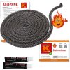 Kaminfix Těsnicí šňůra 8 mm 2,5 m včetně lepidla, sada na opravu krbu, do kamen, ke grilu (1)
