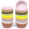 12ks opakovaně použitelných silikonových formiček na muffiny, růžovo žluté (12 barev) (1)