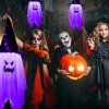 Závěsný duch 105 cm s LED světly, Halloween dekorace na zahradu (2)