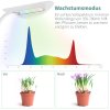 Diivoo Smart Grow Light pro pokojové rostliny, plné spektrum s plynulým stmíváním, Bluetooth, LED osvětlení (2)