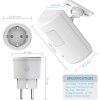 Napájecí adaptér s bezdrátovým PIR pohybovým senzorem, rozsah 120°, 230 V 3 600 W16 A, bílý, schuko (2)