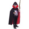 Kostým upíra pro děti, upíří plášť 120 cm, upíří zuby, umělá krev, dočasné tetování (2)