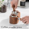 Espresso tamper 51 mm, včetně tamperové rohože, mléčné konvice, zatahovací jehly (4)