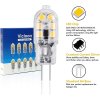 Vicloon 8ks LED žárovka, patice G4, teplá bílá, 2 W, 130 lm, 12 V AC DC, 3000 K (6)