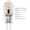 Vicloon 8ks LED žárovka, patice G4, teplá bílá, 2 W, 130 lm, 12 V AC DC, 3000 K (8)