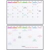 POPRUN 3ks Magnetická tabule omyvatelná, předtištěný plánovač (v němčině) (7)