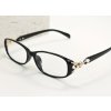 Dámské dioptrické brýle na čtení,retro oválný tvar, černé (2)
