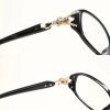 Dámské dioptrické brýle na čtení,retro oválný tvar, černé (3)
