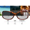 Dámské fotochromní polarizované brýle pro malý obličej, UV 400 ochrana (8)