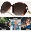 Dámské klasické polarizované sluneční brýle velké, UV400 ochrana (2)