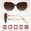 Dámské klasické polarizované sluneční brýle velké, UV400 ochrana (5)