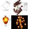 Dekorativní podzimní LED světelný řetěz s žaludy, 2 metry, 20 LED (3)