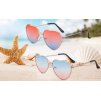 2ks Hippie sluneční UV retro brýle ve tvaru srdce (5)