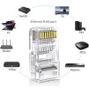 UGREEN 50ks RJ45 krimpovací konektor 1000 Mbps LAN, zástrčka pro Cat6 Cat5e Cat5, UTP, Ethernet (4)