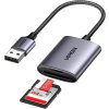 UGREEN Čtečka karet SD TF USB 3.0, 104 MBs, 5Gbps, šedá (1)