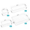 25ks zásuvkový systém organizéru, 4 velikosti, transparentní, stohovatelné (5)