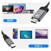 Kabel USB C na HDMI 4K, Thunderbolt 4, 2 metry, pro DisplayPort Alt Mode (4)