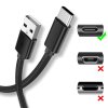 2ks dlouhý opletený nabíjecí datový USB C kabel, 300 cm, USB 2.0, černý (4)