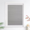 Voštinová plisovaná roleta 85x130 cm na okno a dveře, bez vrtání, šedá (4)