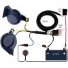 FARBIN Elektrické houkačky 12 V, 2ks hlemýžďový roh s tlačítkem, 130 dB (5)