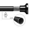 Teleskopická tyč 74 134 cm, bez vrtání, sprcha, šatník, závěsy, černá (2)