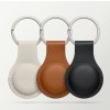 LUXIMAL Pouzdro z PU kůže kompatibilní s přívěškem Apple Airtag, magnetické, khaki (3)