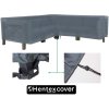 Hentex Cover® Kryt na zahradní nábytek ve tvaru L, TPU, UV ochrana, 210x270x8590H65H cm, šedý (2)