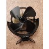Krbový ventilátor bez napájení, 4 listy, magnetický, výklopný, tichý provoz (2)